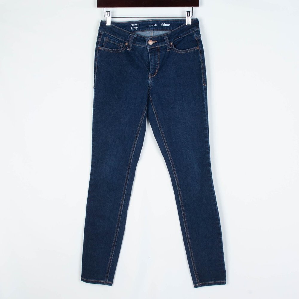Crown & Ivy Skinny Midrise Denim‎ Jeans Size 2R